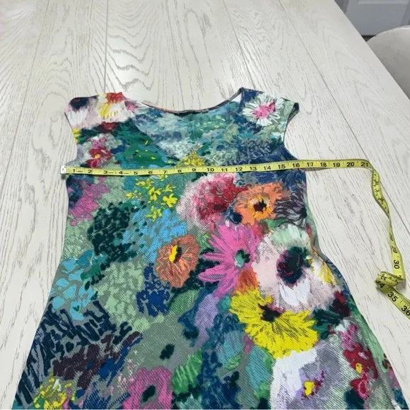 Jams World Blue and Pink Sleeveless V-Neck Sundress - Picture 5 of 8